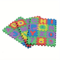 36pcs Mini Doll Foam Alphanumeric Floor Play Pads 3D Jigsaw Toy Accessories