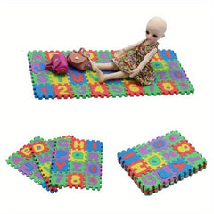 36pcs Mini Doll Foam Alphanumeric Floor Play Pads 3D Jigsaw Toy Accessories