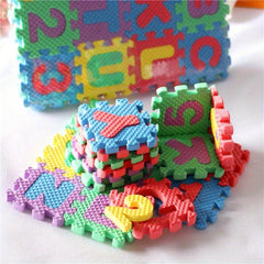 36pcs Mini Doll Foam Alphanumeric Floor Play Pads 3D Jigsaw Toy Accessories