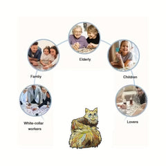 Cat Wooden Puzzle Creative Special Shapes Adult Birthday