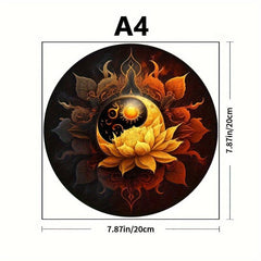 Sun Lotus Wooden Puzzle: Highly Difficult Magic Puzzle Toy for Adults