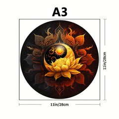 Sun Lotus Wooden Puzzle: Highly Difficult Magic Puzzle Toy for Adults