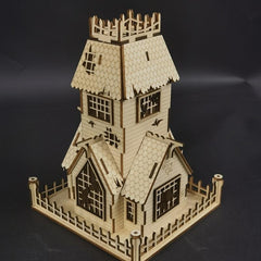 Halloween House 3D Wooden Puzzle Educational Assembly Toy DIY
