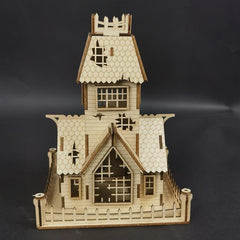 Halloween House 3D Wooden Puzzle Educational Assembly Toy DIY