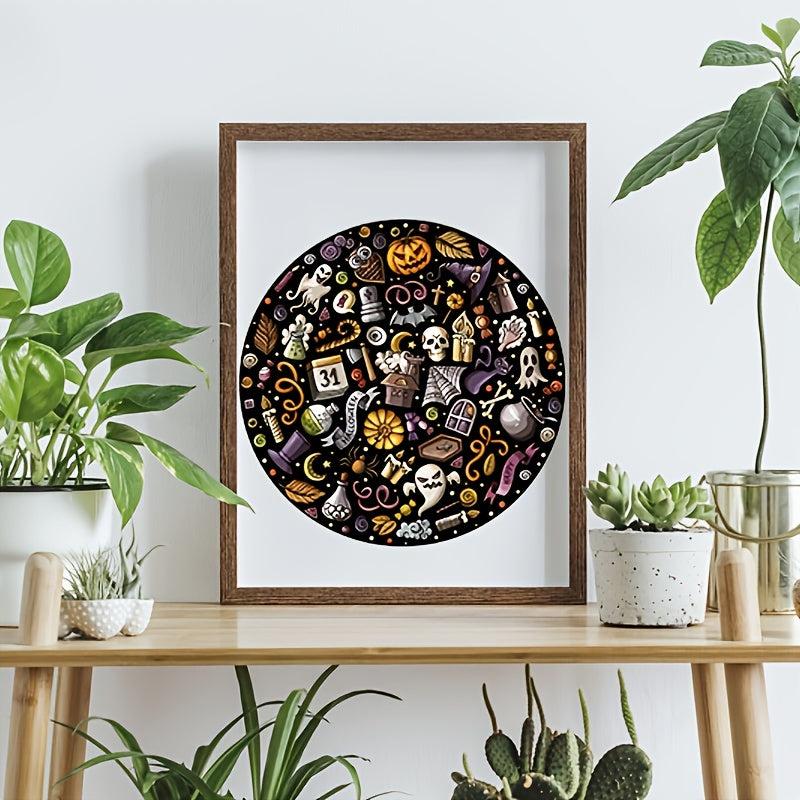 Halloween Skull Head Decorative Painting