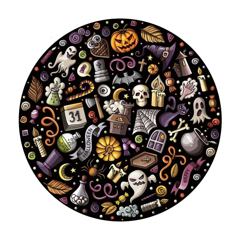 Halloween Skull Head Decorative Painting