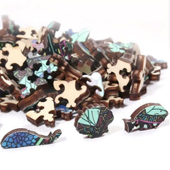 Wooden Cat Jigsaw Puzzle for Adults - Animal Shaped Unique Wood Cat Puzzle