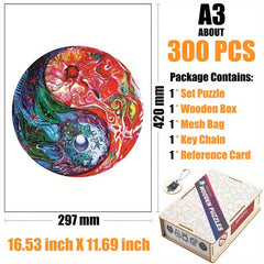 Exotic Tai Chi Wooden Puzzle With Box