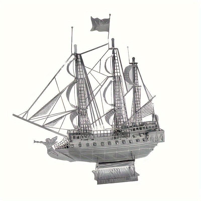 DIY Metal Toy Boat Model 3D Game Puzzle Angel Pirate Hand Model