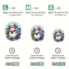 Christmas Animal Puzzle for Adults - Holiday Entertainment