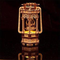 3D Wooden Puzzles Medieval Style Vintage Lantern Model Kits