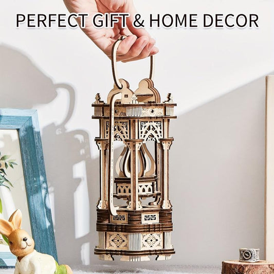 3D Wooden Puzzles Medieval Style Vintage Lantern Model Kits