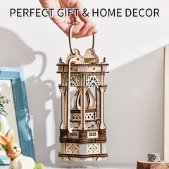 3D Wooden Puzzles Medieval Style Vintage Lantern Model Kits