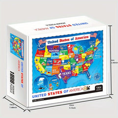 US Map Jigsaw Puzzle Educational History 1000 Pieces