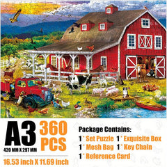 Leisure Farm Wooden Puzzle DIY Educational Crafts