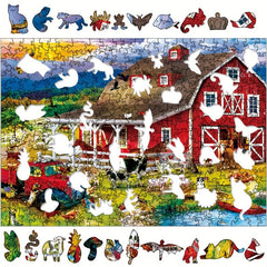 Leisure Farm Wooden Puzzle DIY Educational Crafts