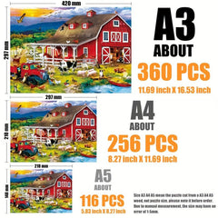 Leisure Farm Wooden Puzzle DIY Educational Crafts