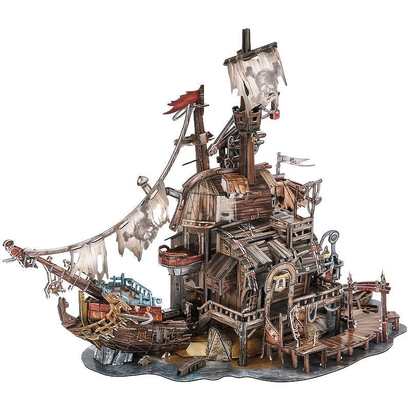 Tortuga Caribbean Pirates Bay 3D Puzzle Adult Brain Teaser