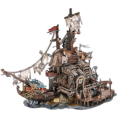 Tortuga Caribbean Pirates Bay 3D Puzzle Adult Brain Teaser