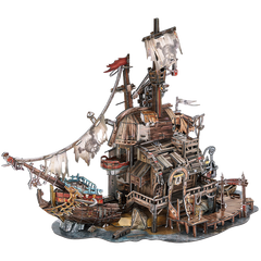 Tortuga Caribbean Pirates Bay 3D Puzzle Adult Brain Teaser