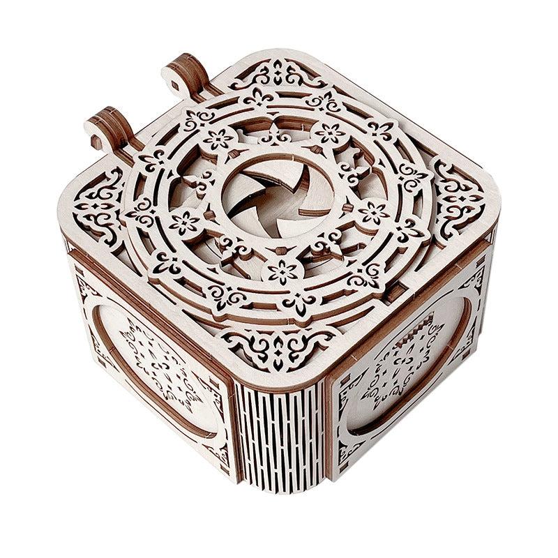 Enchanting 3D Wooden Puzzle Jewelry Box