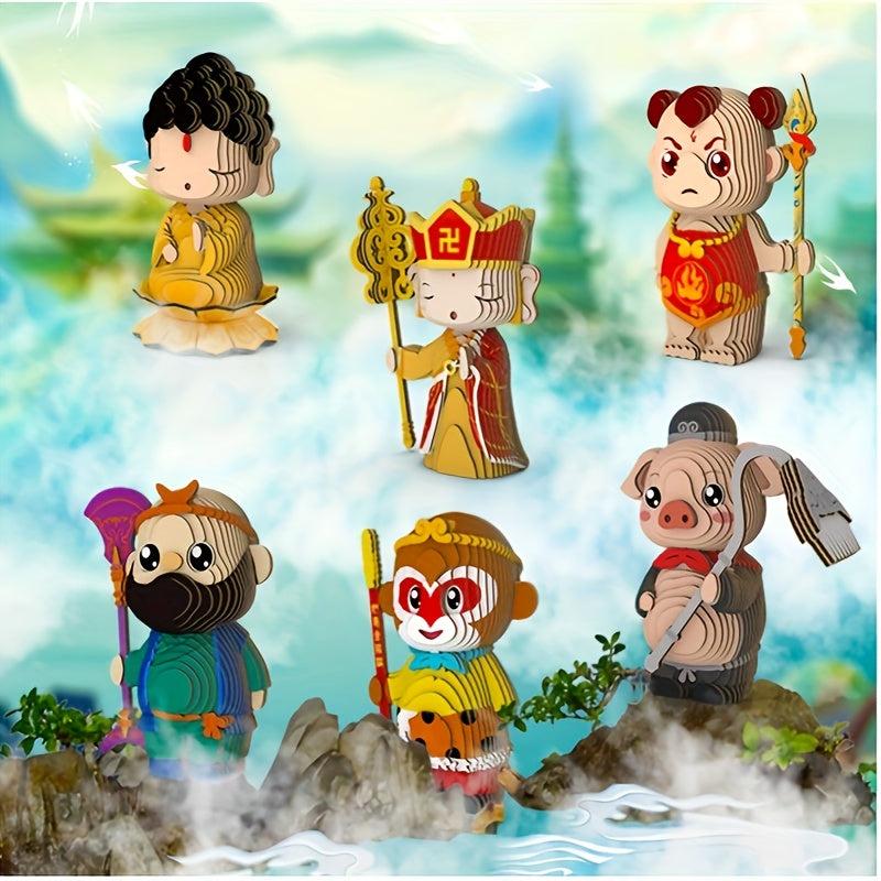 Journey to the West 3D Paper Puzzle Educational Toy
