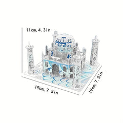 3D Puzzle Toys Famous Buildings Graffiti Painting Architecture Assembly Model