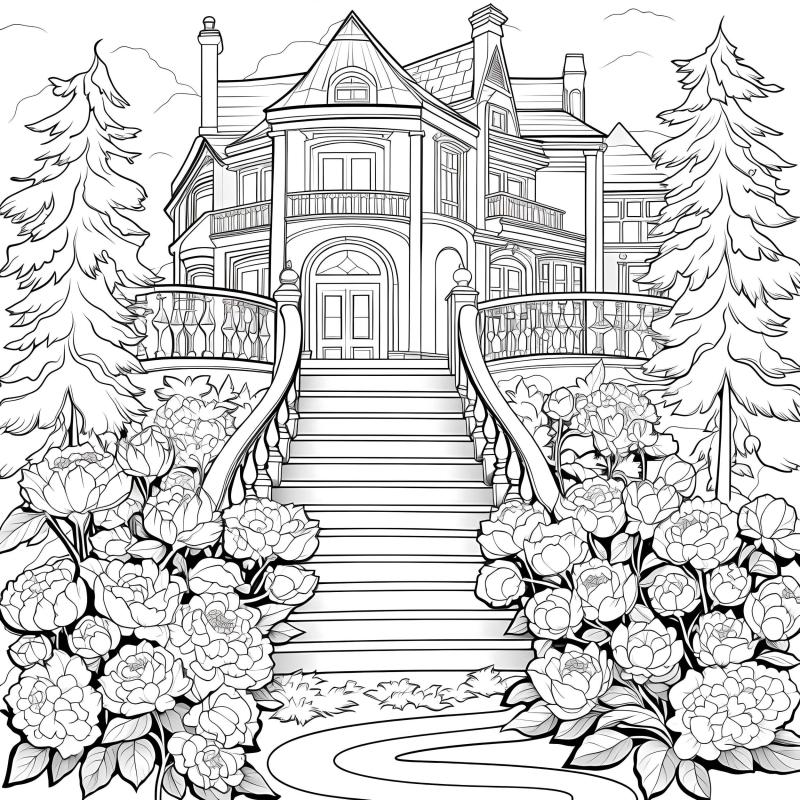 Princess House Coloring Book, Thickened Paper, Christmas Party Gift