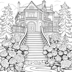Princess House Coloring Book, Thickened Paper, Christmas Party Gift