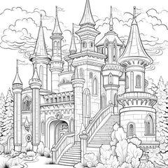 Princess House Coloring Book, Thickened Paper, Christmas Party Gift