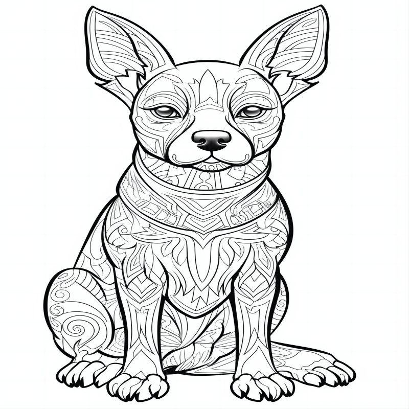 Magical Dog Coloring Book 25 Pages Halloween Christmas Party Gift