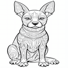Magical Dog Coloring Book 25 Pages Halloween Christmas Party Gift