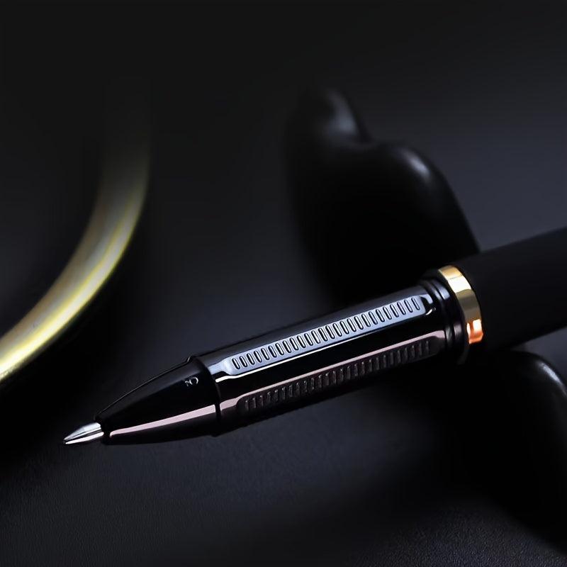 2pcs Carbon Fiber Signature Ink Pens Fine Tip Smooth