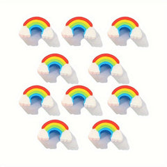 30pcs Rainbow Mini Eraser Student Cartoon Halloween Christmas Gift