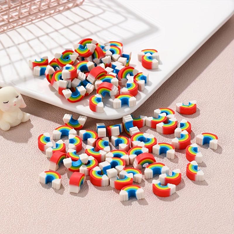30pcs Rainbow Mini Eraser Student Cartoon Halloween Christmas Gift
