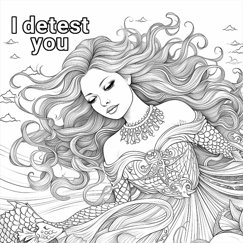 40 Sheets Chart Paper & Coloring Book with Venting Mood Sentences