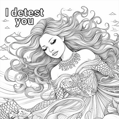 40 Sheets Chart Paper & Coloring Book with Venting Mood Sentences