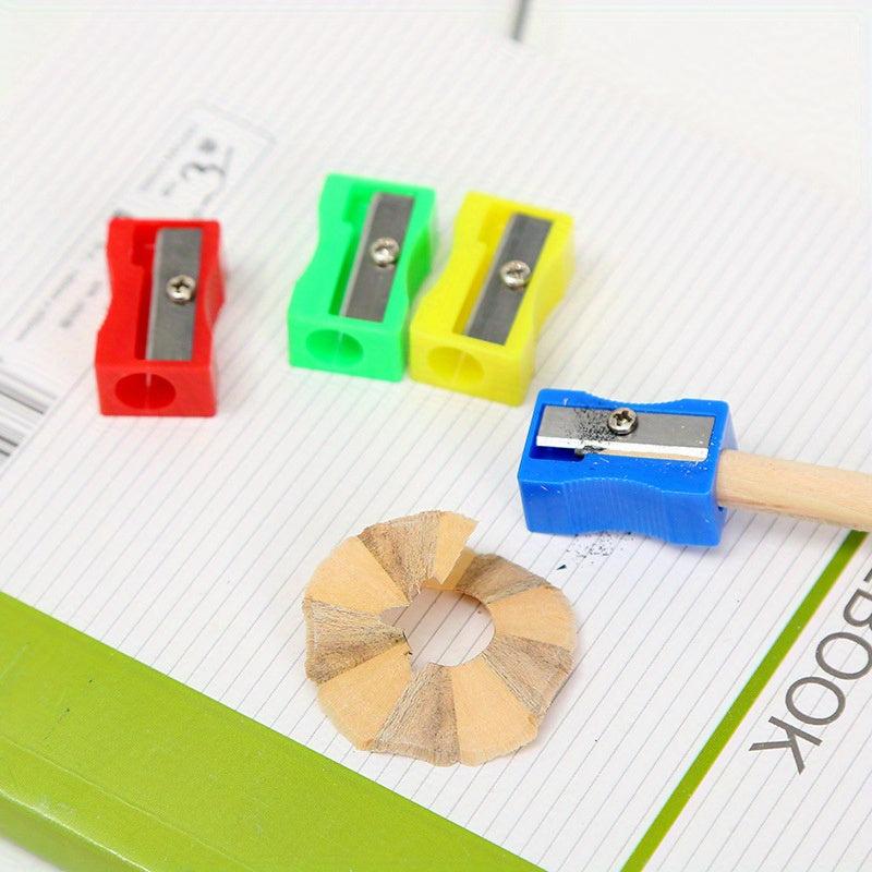 3pcs Random Rectangular Pencil Sharpeners for Student Supplies