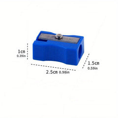 3pcs Random Rectangular Pencil Sharpeners for Student Supplies