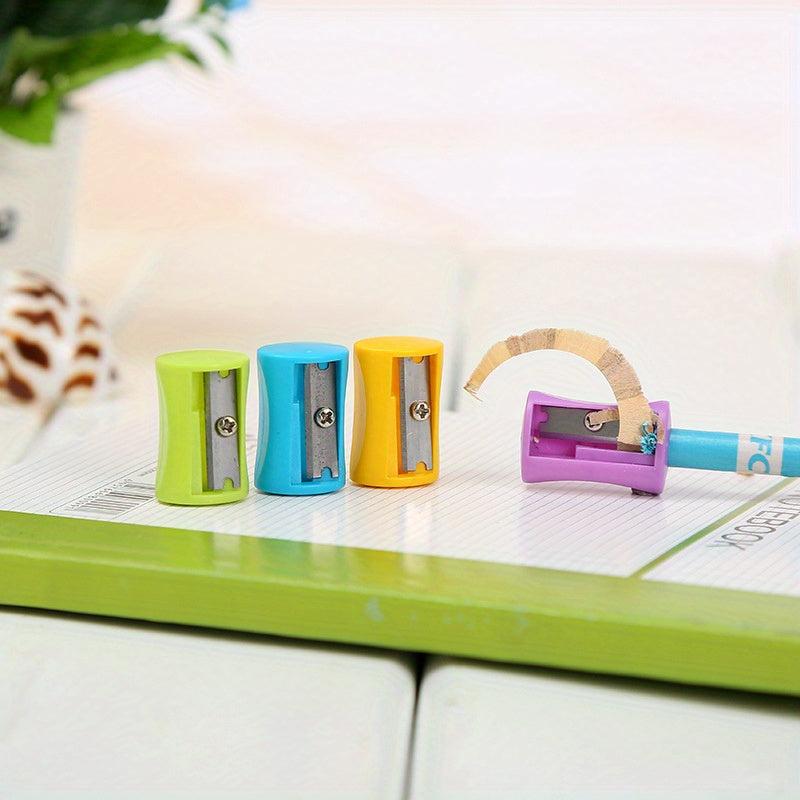 3pcs Random Rectangular Pencil Sharpeners for Student Supplies