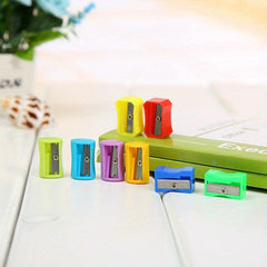 3pcs Random Rectangular Pencil Sharpeners for Student Supplies