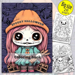 My Spooky Halloween Coloring Book For Kids