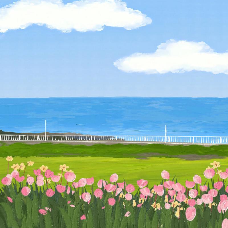 Hand Painted Coloring Art Painting DIY Digital Painting Gift For Girls