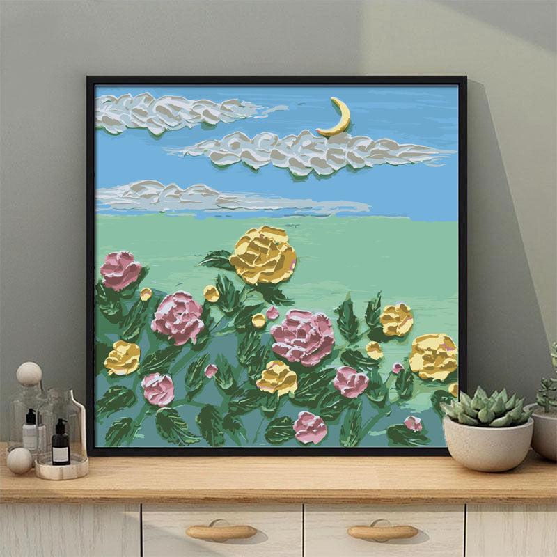 Hand Painted Coloring Art Painting DIY Digital Painting Gift For Girls