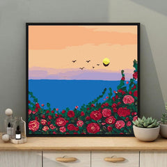 Hand Painted Coloring Art Painting DIY Digital Painting Gift For Girls