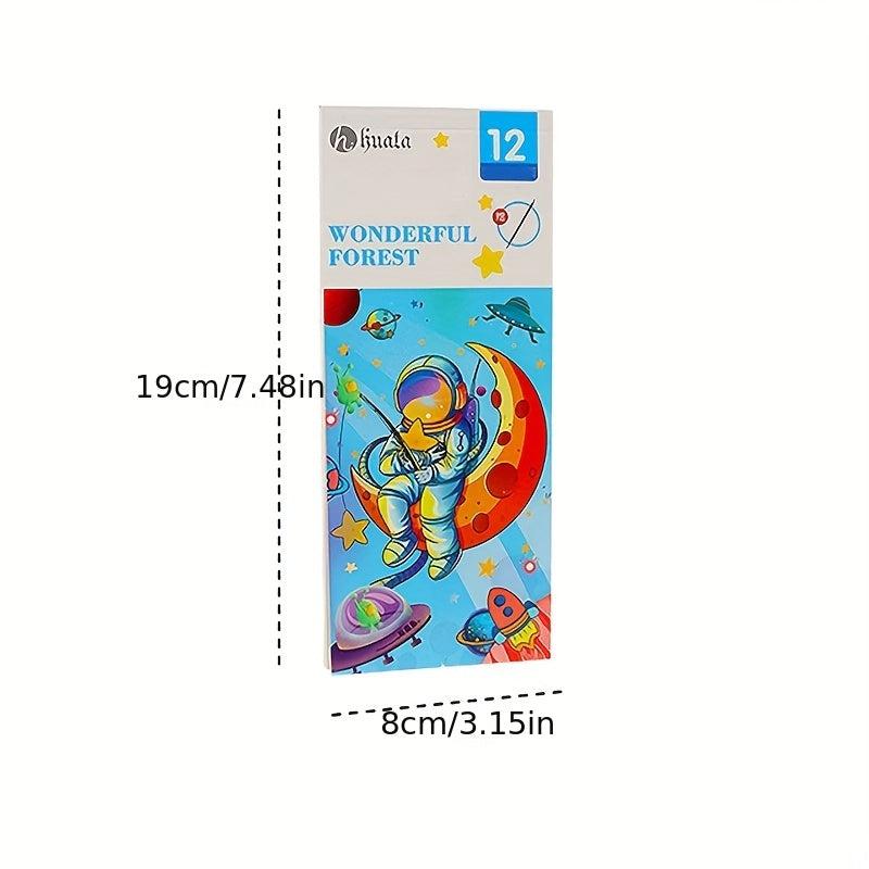 12pcs Watercolor Coloring Book with Paint Pens