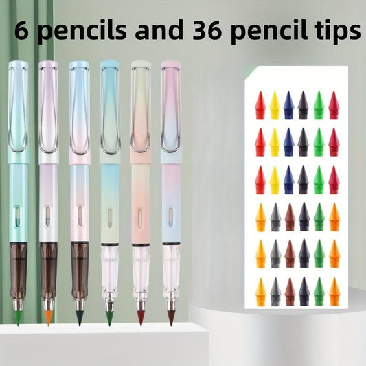 Gradient Pencils And Tips Set - Permanent Pencils For Drawing