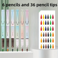 Gradient Pencils And Tips Set - Permanent Pencils For Drawing