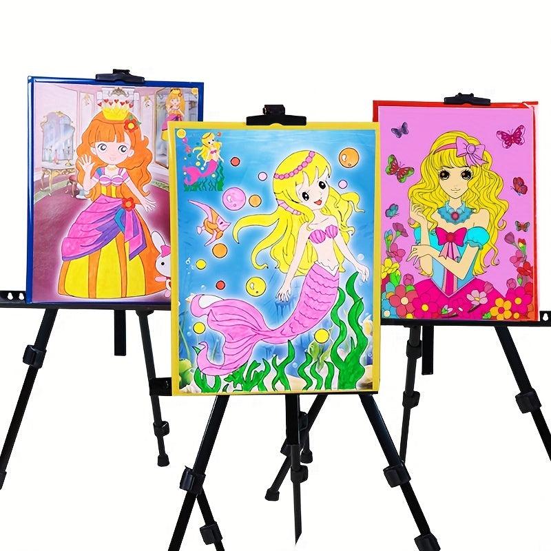 DIY Paint Board Cartoon Characters Watercolor Paint Kit