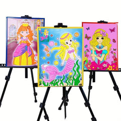 DIY Paint Board Cartoon Characters Watercolor Paint Kit